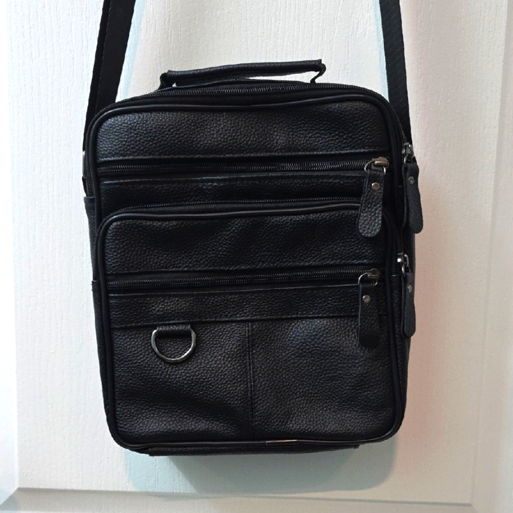 Like New Faux-Leather Satchel